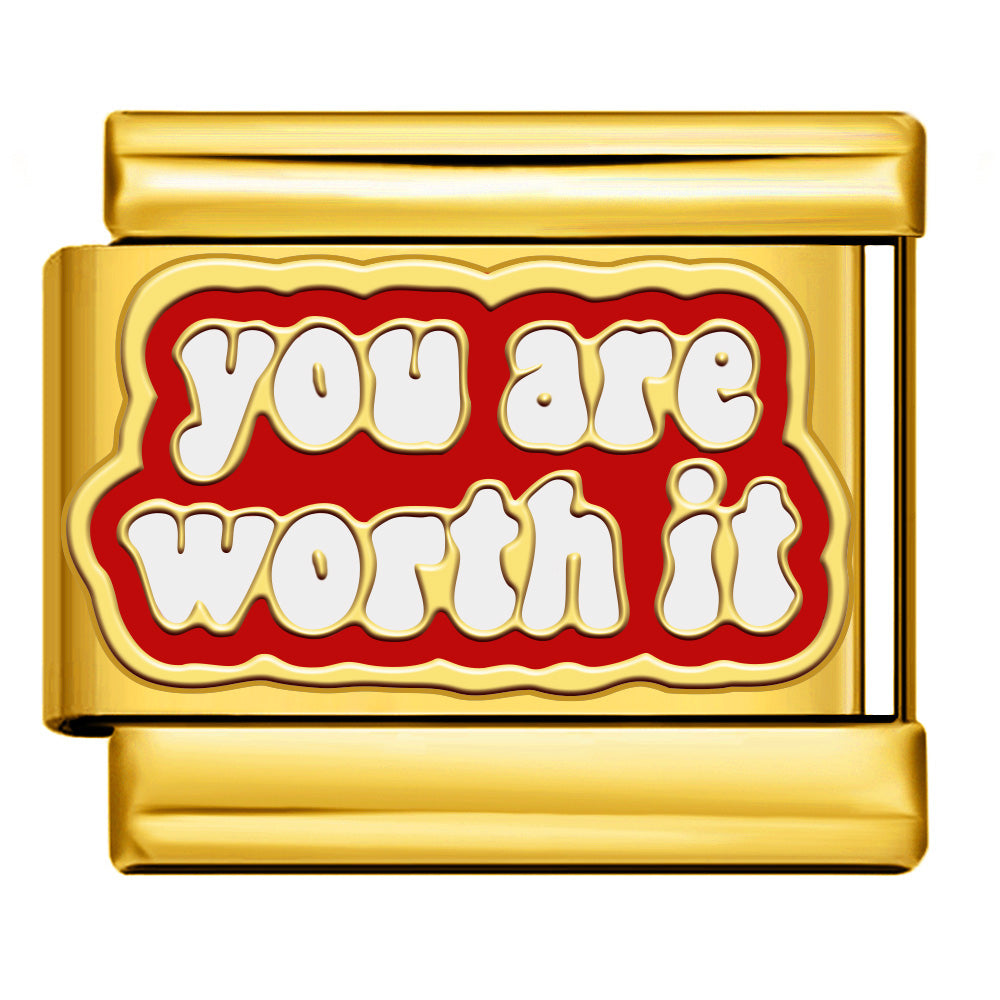 Charm italien "you are worth it"