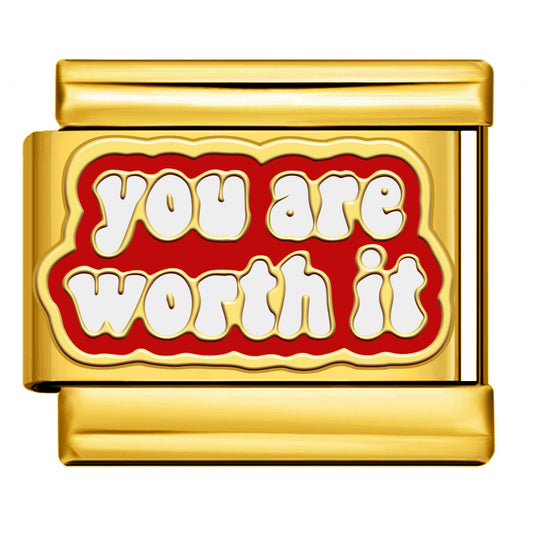 Charm italien "you are worth it"