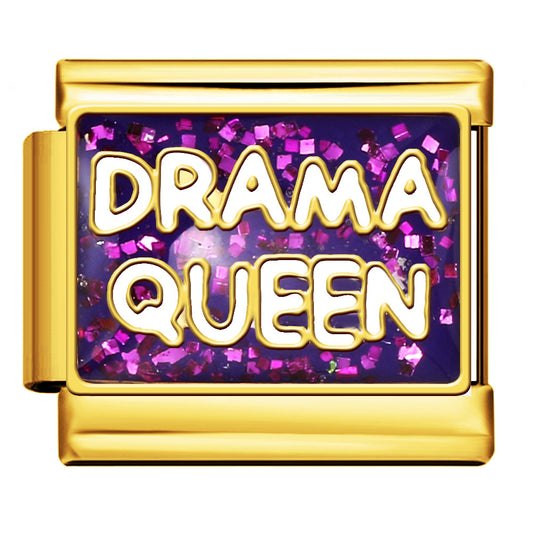Charm italien "drama queen à paillettes"