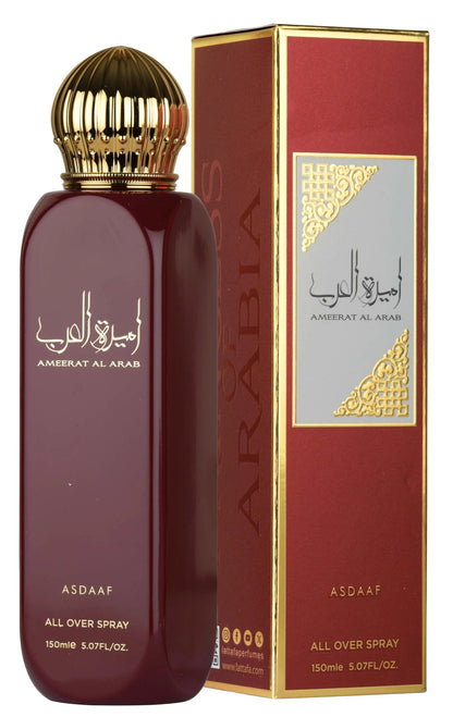 Lattafa brume all over spray corps et cheveux - Ameerat al arab