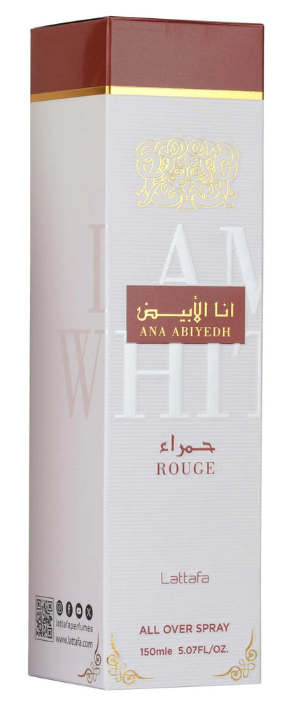 Lattafa brume all over spray corps et cheveux - Ana abiyedh rouge