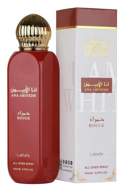 Lattafa brume all over spray corps et cheveux - Ana abiyedh rouge