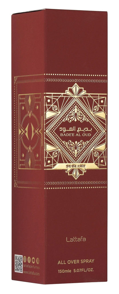 Lattafa brume all over spray corps et cheveux - Badee al oud sublime