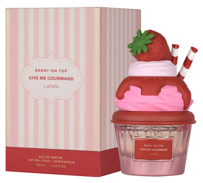 Lattafa give me gourmand berry on top