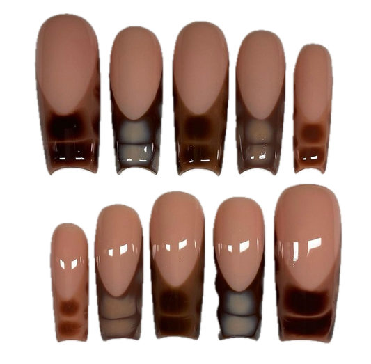 Press on nails - set croco