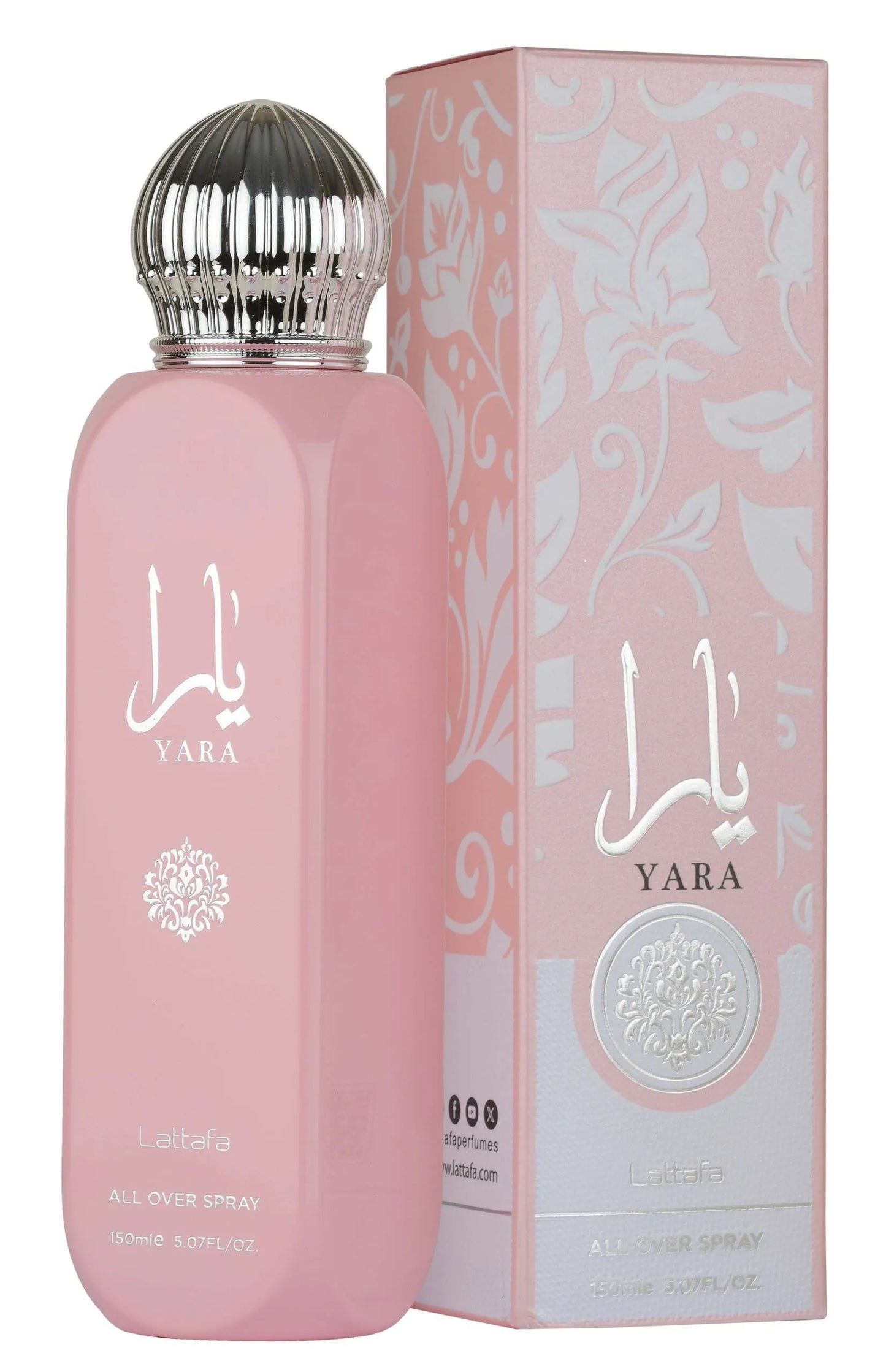 Lattafa brume all over spray corps et cheveux - yara rose