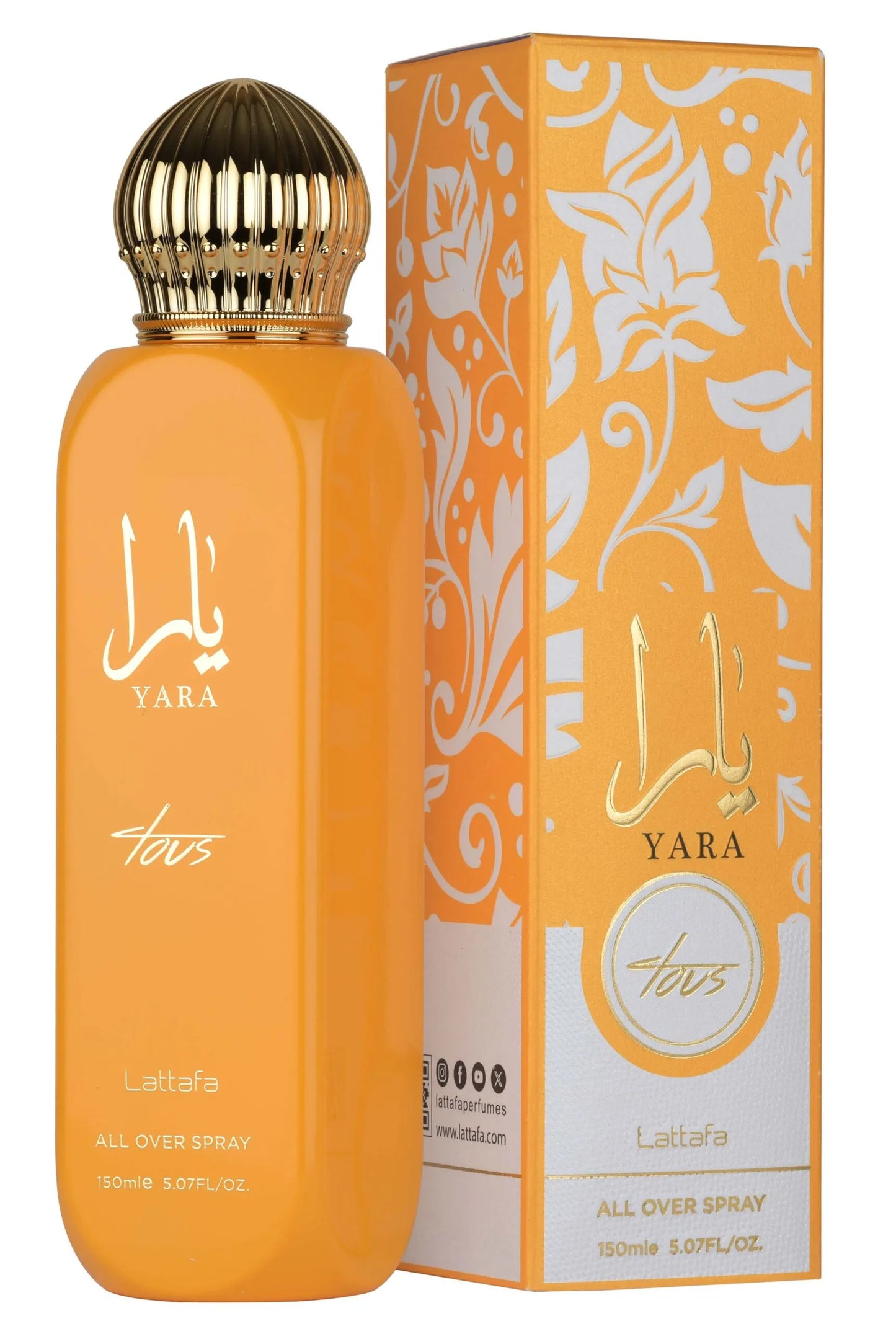 Lattafa brume all over spray corps et cheveux - yara tous